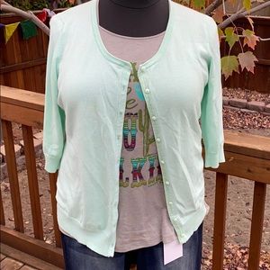 Mint Green Cardigan